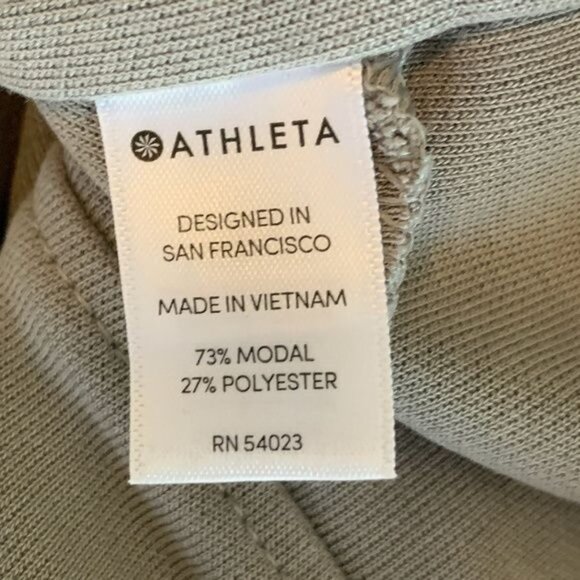 Athleta Taupe Wide Leg Yoga Pants Medium Soft Stretch Lounge - Picture 9 of 9